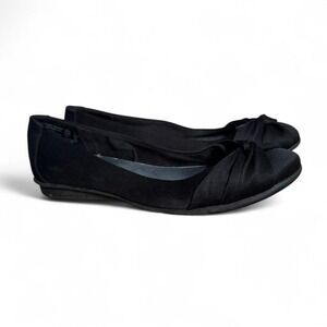 Y2K Ballet Flats Women's Size 6.5 American Eagle Satin Wedge 00s Vintage Twee